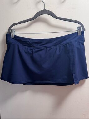 Lands' End Navy Active Swim Skort